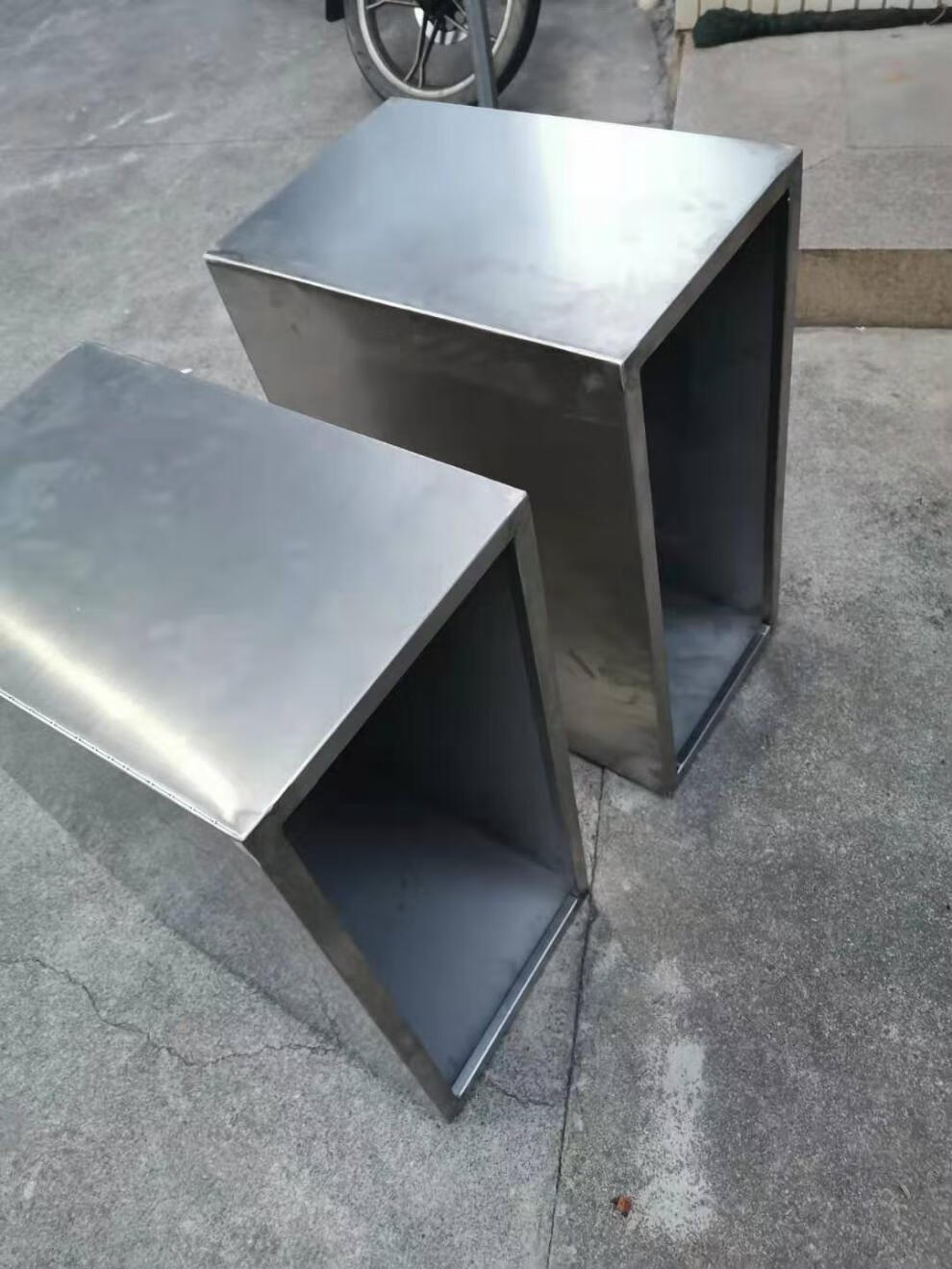 户外金属不锈钢花箱花池坛 正 长方形花槽售楼部外摆组合种植花艺