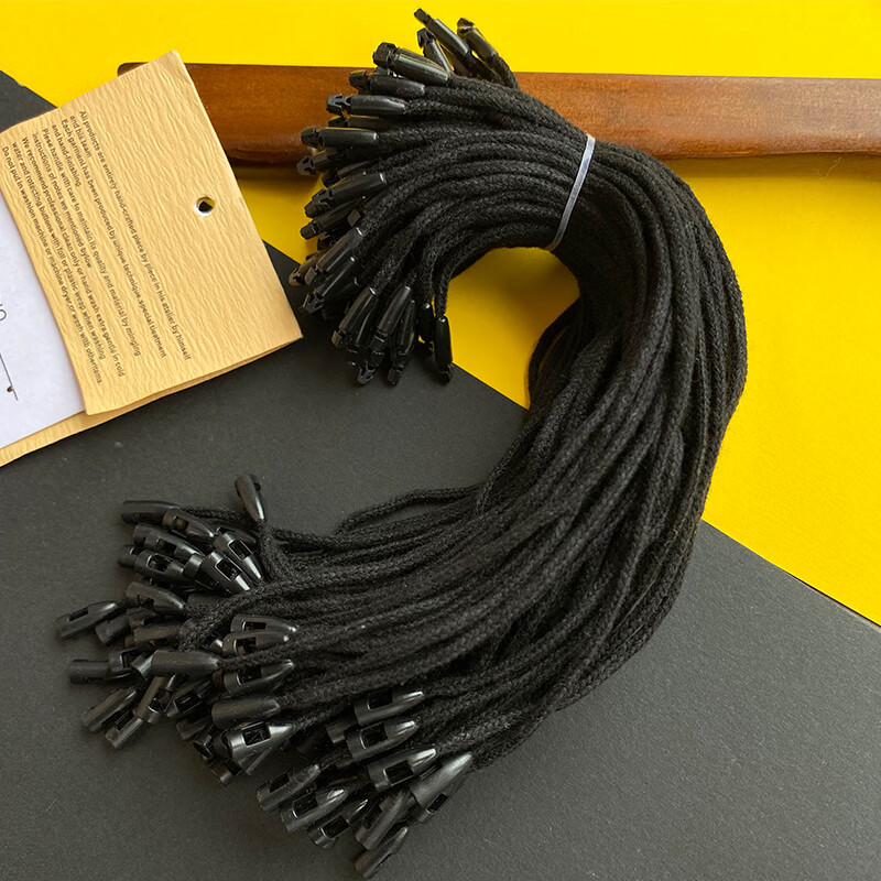 吊牌挂绳衣服吊牌绳子吊粒棉绳简约标签绳商标女装蜡绳服装挂牌绳定制