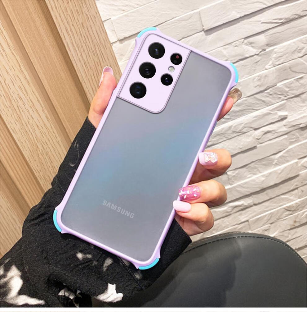 卡登高三星s21ultra手机壳四角防摔galaxys21保护套全包镜头s21磨砂
