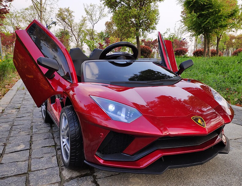 兰博基尼 儿童小孩开的超大电动汽车四轮遥控跑车车仿真可坐人玩具