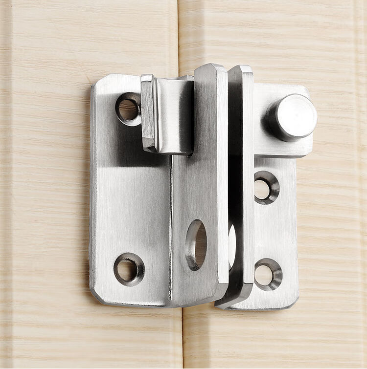 不锈钢插销免打孔门扣挂锁搭扣柜门锁推拉移门锁扣卡扣安全门栓锁