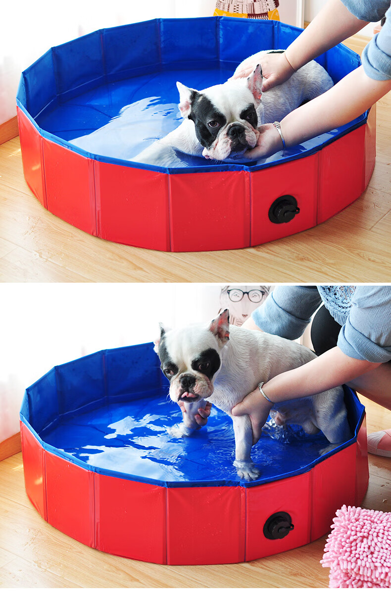 珊野宠物狗狗洗澡盆可折叠中大型犬金毛狗狗专用游泳池浴缸洗澡桶浴盆