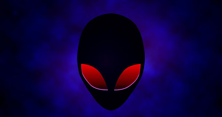 佑强外星人logo头像金属贴改装外星人车贴个性标贴装饰贴金属贴标