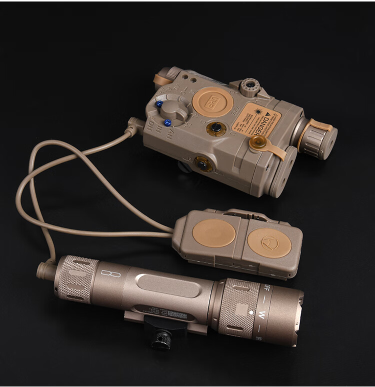 器沃德森mk18战术wmx200手电双控电池盒套装peq-15绿镭射激光指示器