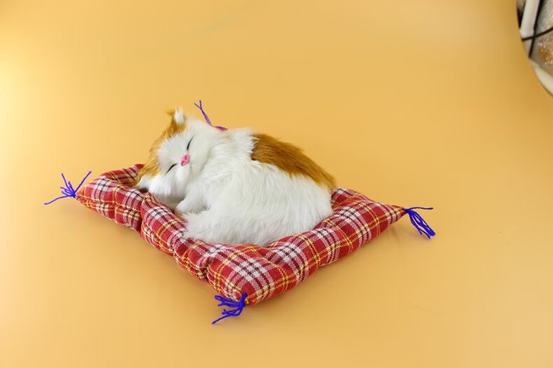 仿真猫 创意仿真猫咪毛绒玩具公仔摆件假猫会叫的萌宠小猫家居玩偶