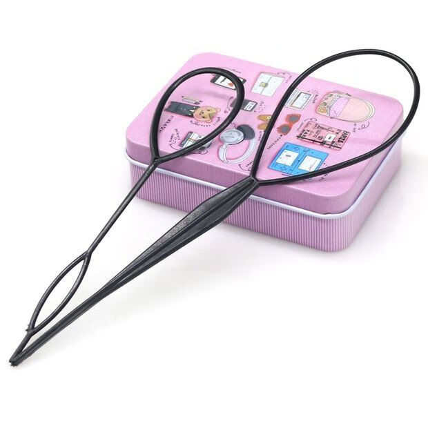 miqiao成人儿童拉发神器掏发器编发工具穿发拉发针丸子头盘发器大号