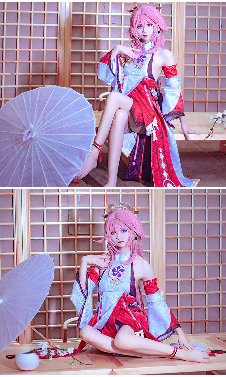 幻源原神cos服 八重神子cosplay服装全套现货游戏衣服套装超仙 白色