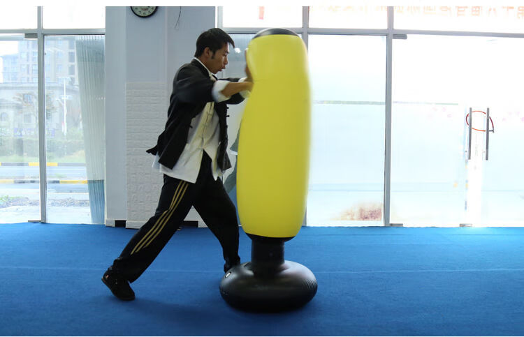 成人通用加厚充气拳击柱不倒翁锻炼拳击桩沙袋包玩具155米155米红色