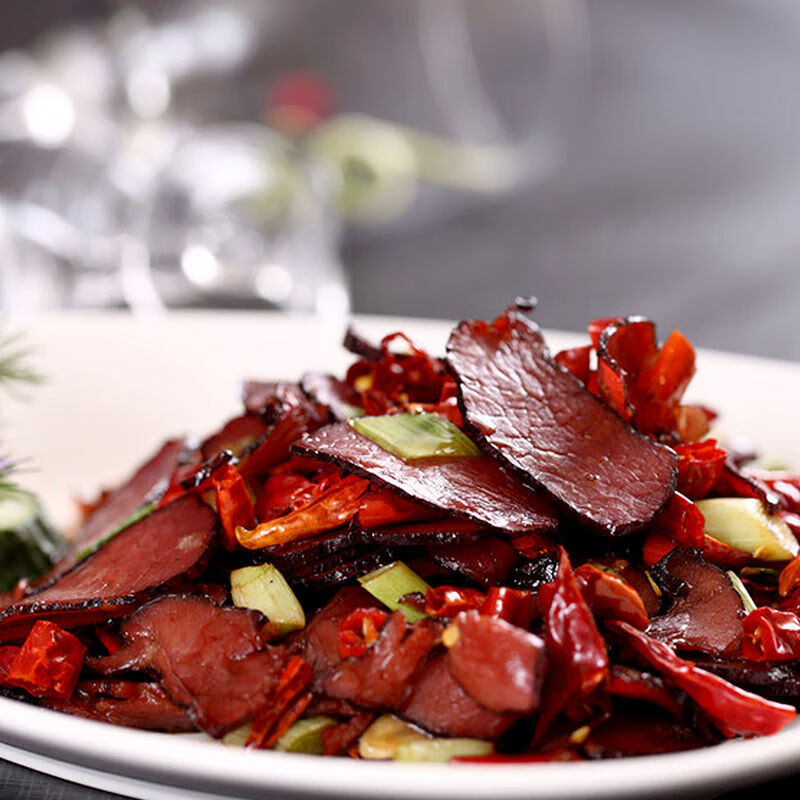 腊牛肉500g湖南特产农家自制烟熏腊味腌制腊肉牛肉干腊肉干年货小条