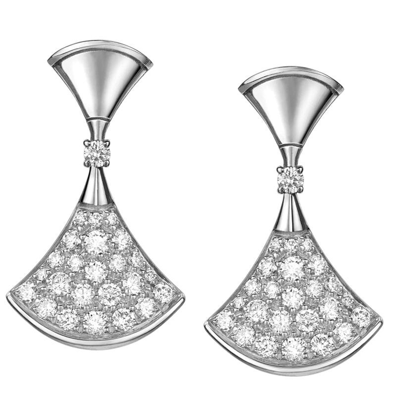 奢侈品 饰品 宝格丽(bvlgari) 宝格丽bvlgari耳环18k白金divasdream