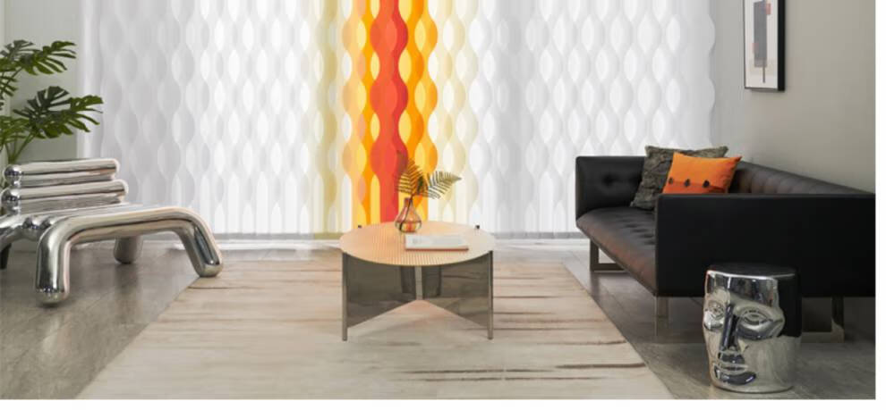 电动窗帘双轨 免打孔百叶窗垂直帘双轨客厅窗帘遥控智能遮光遮阳卧室