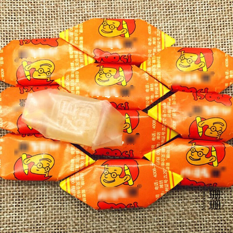 小淘气糖童年经典怀旧零食7080后传统硬糖果糯米纸糖老式喜糖小淘气