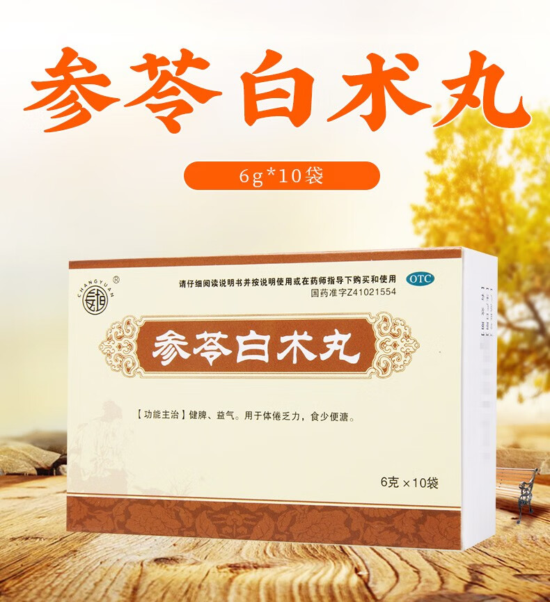 长垣参苓白术丸6g10袋1盒