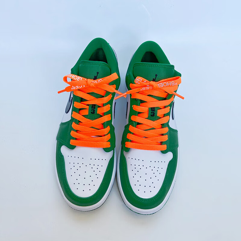 流行男鞋 鞋配件 路铭 适配nike aj1low鞋带扁男女全薄荷蒂芙尼绿