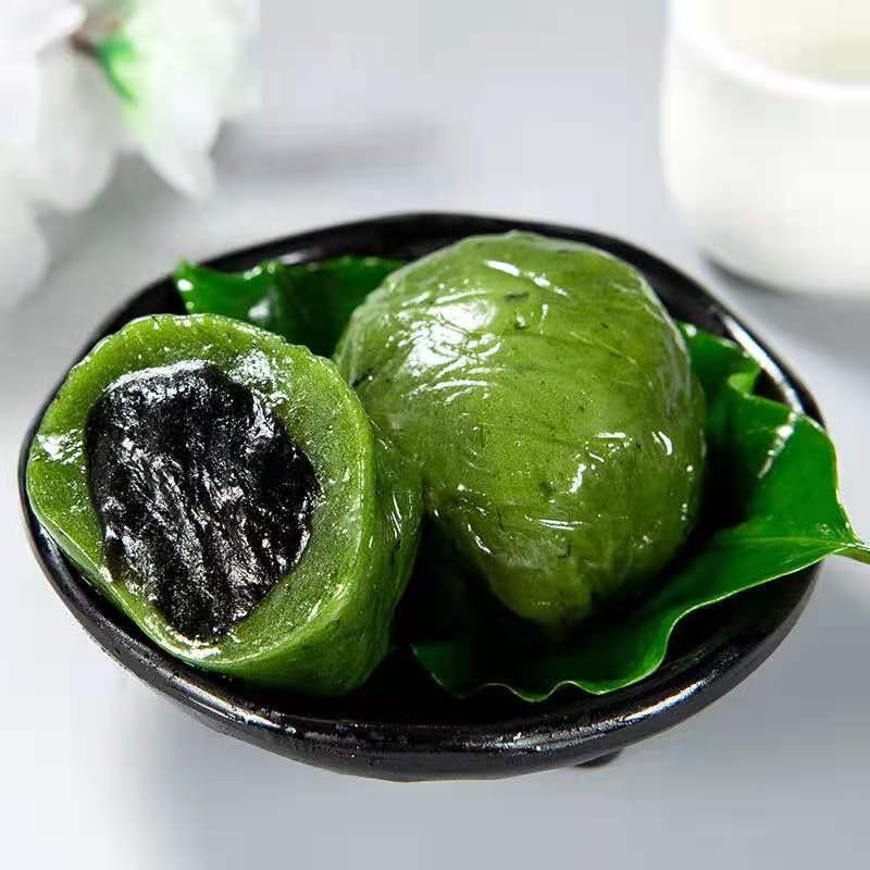 京东专营店艾叶青团清明粿子手工艾草糯米糍粑芝麻味300g