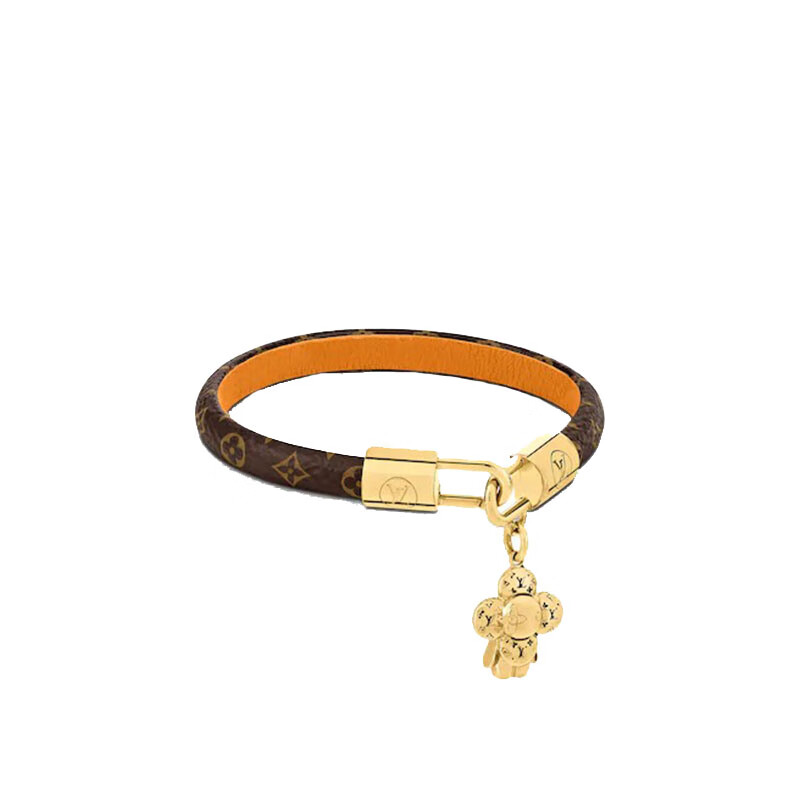 louisvuitton路易威登时尚手镯小牛皮内衬monogram帆布材质vivienne