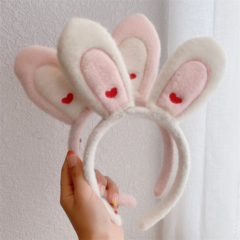 haoba 卡通小熊洗脸发箍可爱搞怪毛绒头饰外出百搭发卡森系超仙压发头