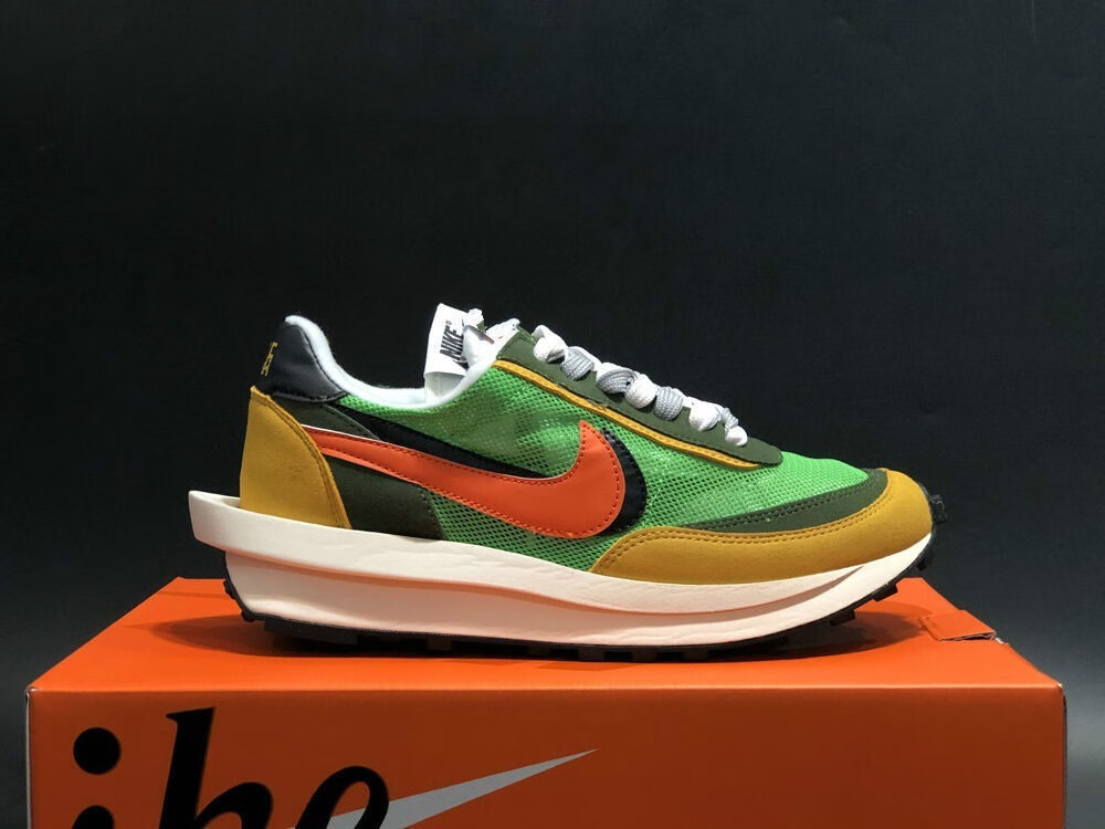 【官方自营旗舰店】sacai lvd华夫6代饼干鞋联名双钩网纱皮面拼接男鞋