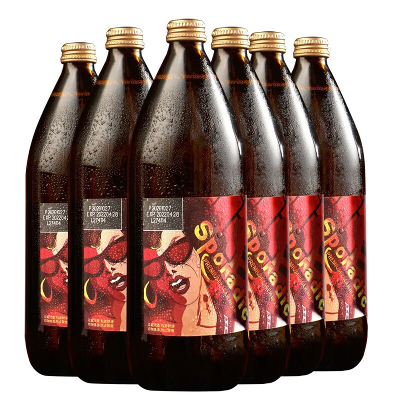 大瓶啤酒1升*6瓶装整箱葡萄牙科腾啤酒大瓶装拧盖麦芽 葡萄牙科腾黄啤