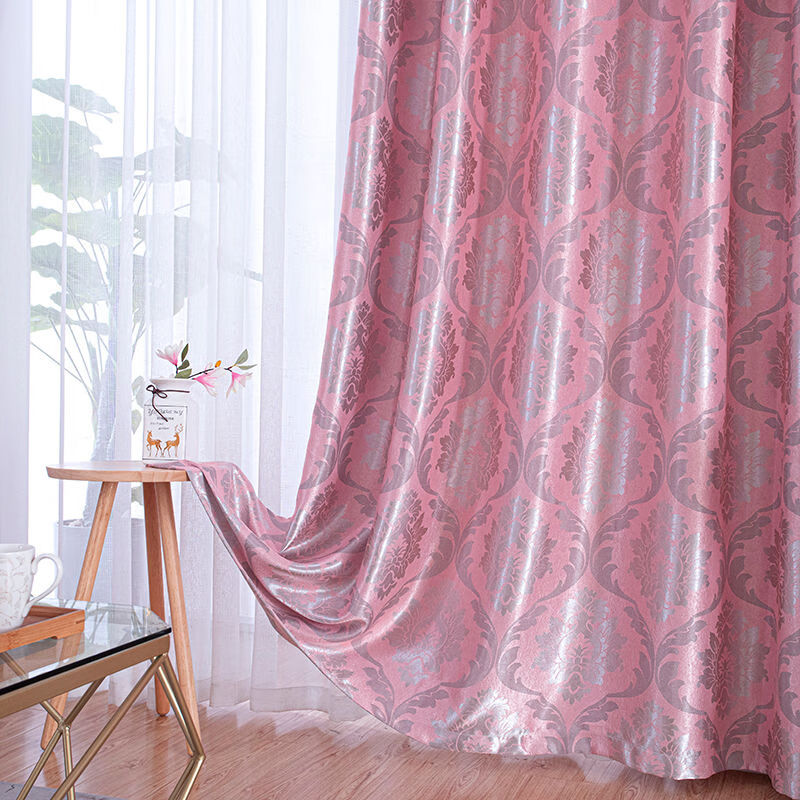 阁莎高端家纺轻奢特价窗帘加厚全遮光提花布窗帘卧室客厅窗帘抖音网红