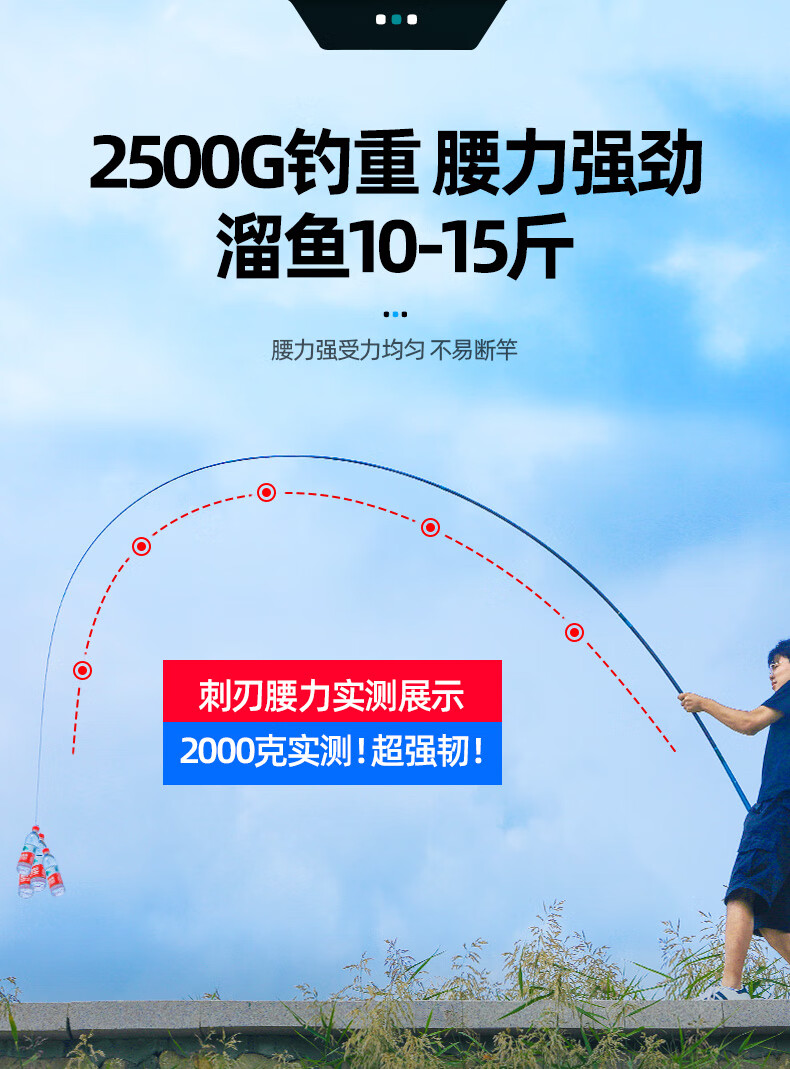 汉鼎刺刃一代28调碳素鱼竿钓鱼竿轻硬手杆五大品牌台钓竿鲫鱼鲤鱼综合