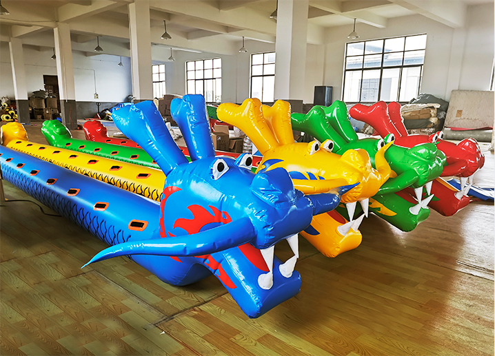 趣味运动会道具充气旱地龙舟团建游戏毛毛虫儿童拓展活动训练器材成人