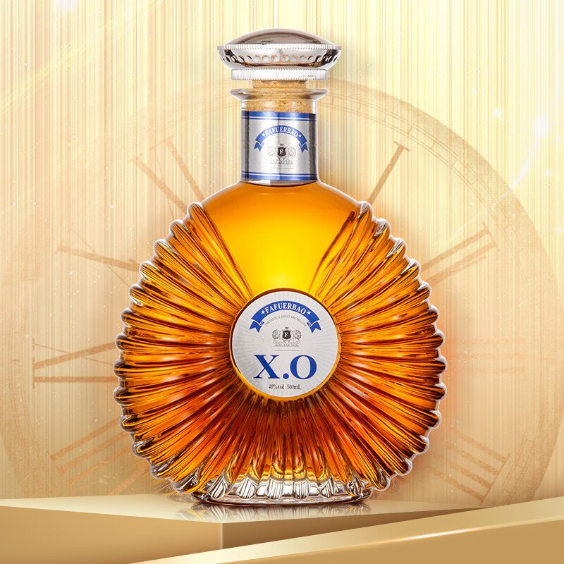 法国原酒进口洋酒雄狮xo白兰地自饮聚会送礼500ml