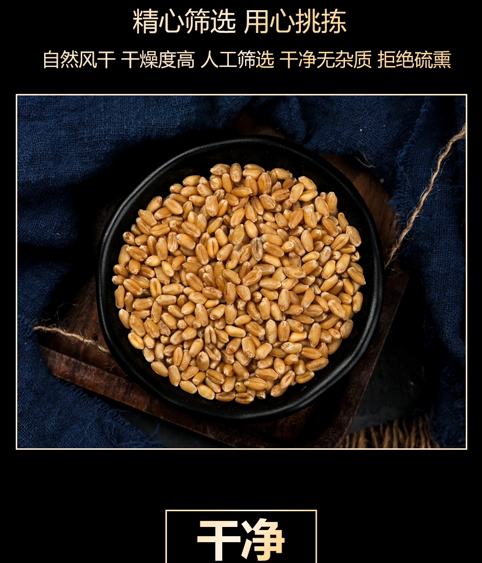 淮小麦500g 浮小麦 小麦甘草甘麦大枣