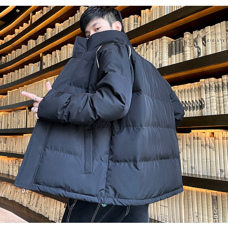 动感北面派克服派克服连帽服青少年冬季新款潮派帅气短款保暖短款男