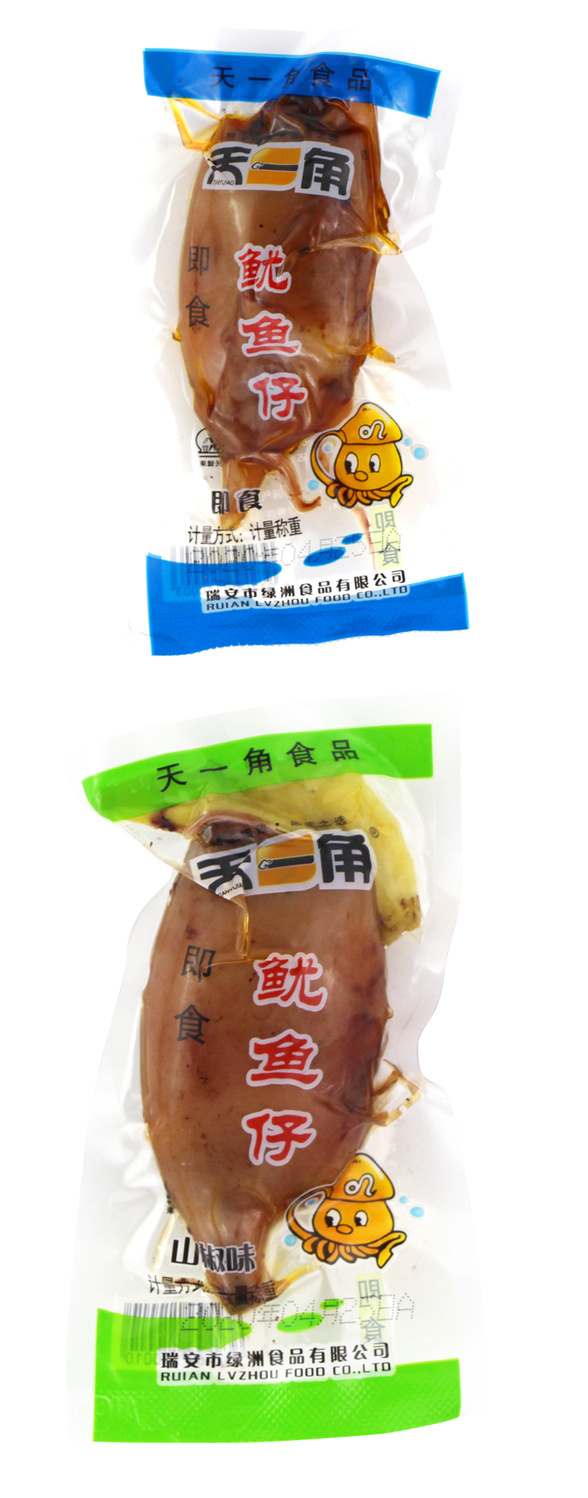 天一角鱿鱼仔散装带籽鱿鱼零食即食海鲜温州特产剁椒味250克