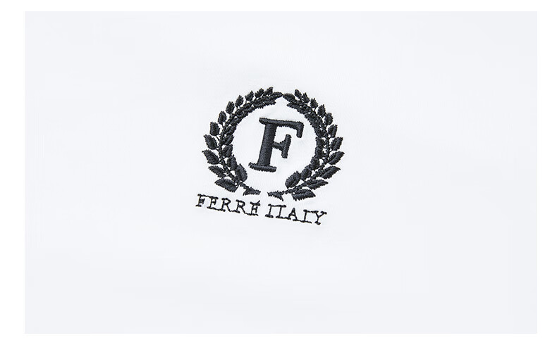 ferre费雷男装意大利男装经典logo印花简约休闲男士长袖衬衫白色46