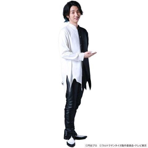 瞳妆服饰 托雷基亚衬衣人间体衣服同款黑白衬衫泰迦奥特曼服装cos雾崎