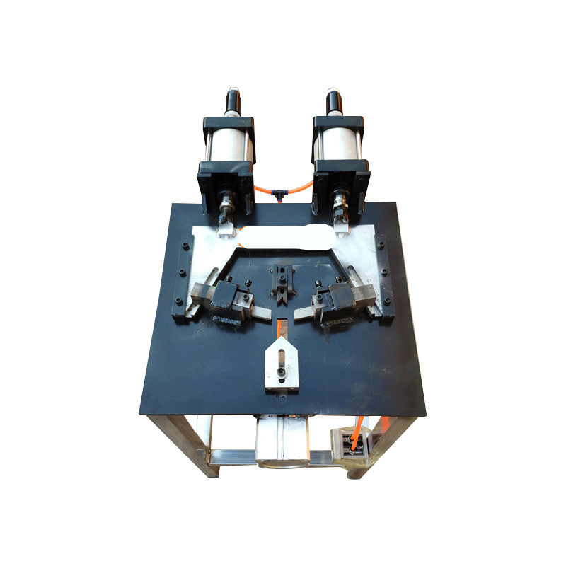 金刚网纱窗组角机铝合金门窗双气缸压角机气动撞角机折弯机折角机 双