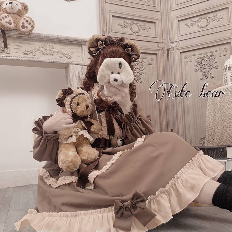 洛丽塔公主裙全套lolita裙日常浆果少女小红帽现货圣诞节秋冬儿童