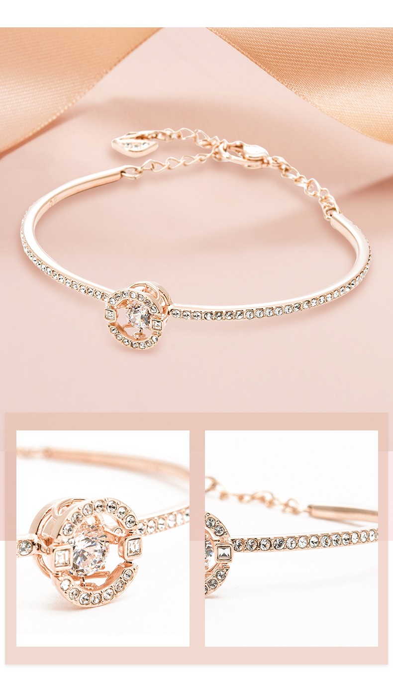 保税发货施华洛世奇swarovski手镯新款跳动的心手链女时尚手环首饰