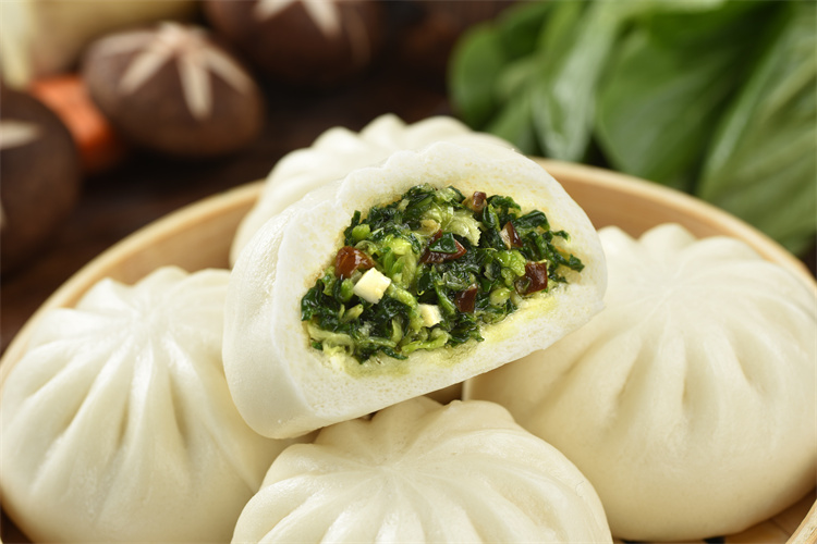 品维扬素包子荠菜包素植物油冷冻早餐包子速冻香菇青菜包子速食荠菜包