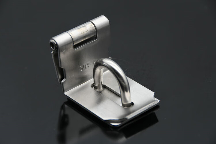 门锁扣搭扣老式门门锁门鼻子挂锁锁扣大门不锈钢卡扣90度门扣d4寸配