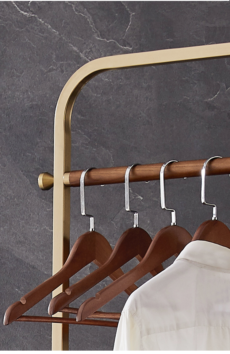 床头衣架置衣架卧室置衣架意式不锈钢金色衣架落地客厅挂衣架个性艺术