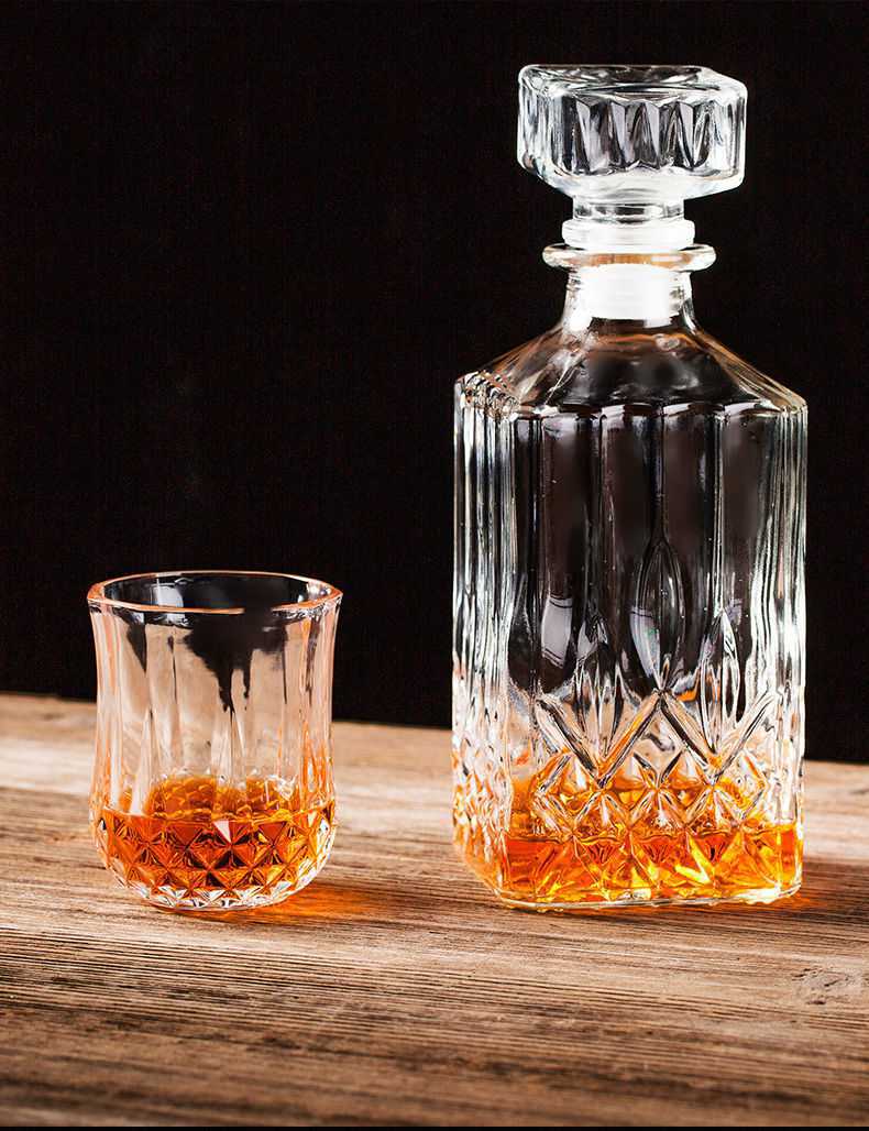 楚歌质优品玻璃酒具套装威士忌杯酒瓶洋酒酒具套装家用欧式玻璃酒杯红