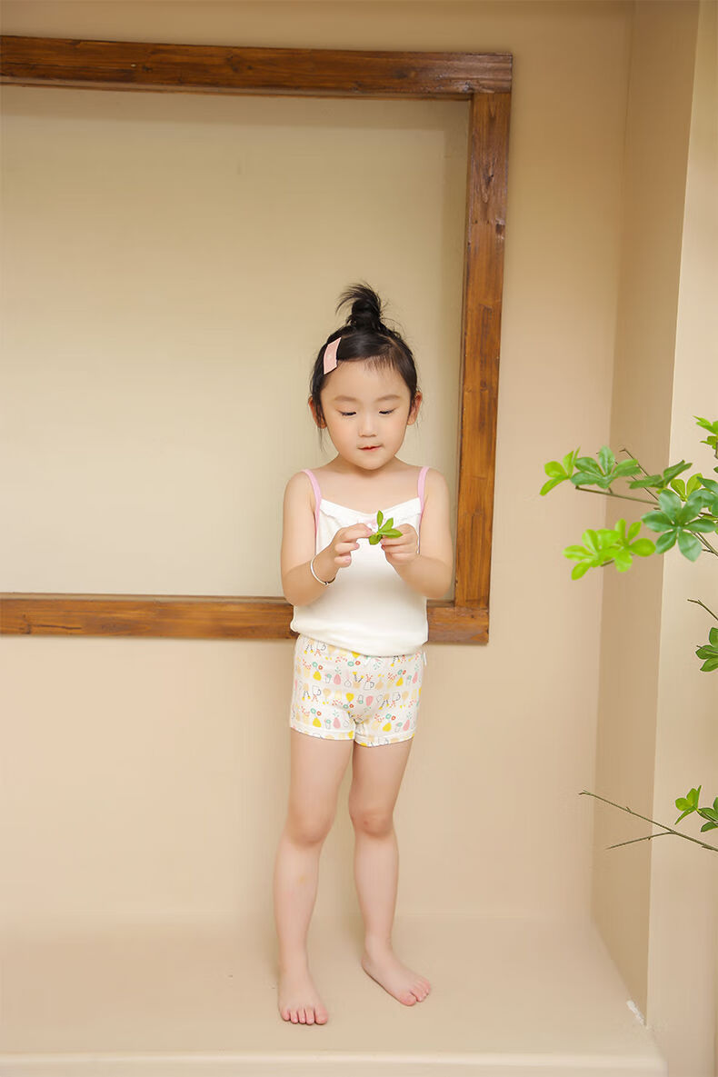 缘定儿童内裤小女孩平角裤头可爱无痕宝宝女童裤衩纯棉平角小孩子不夹