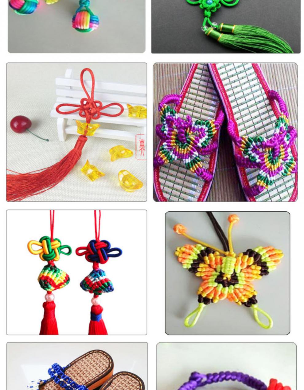 孤潮曼gcm中国结diy材料包5号线红绳子学生手工编织绳结套装劳技课