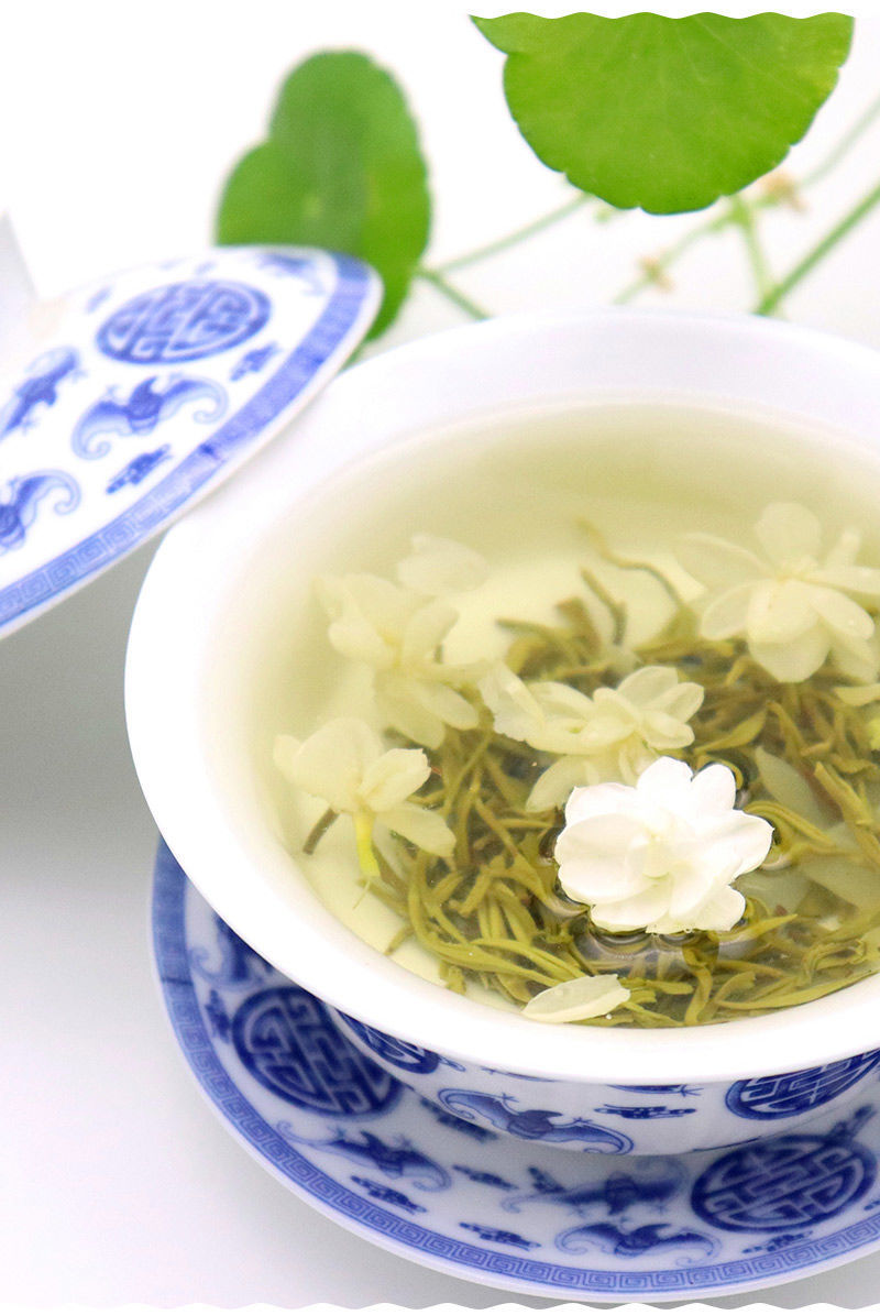 峨眉雪芽2021四川峨眉山飘雪茉莉花茶映象浓香特级花毛尖峰碧潭兰新散