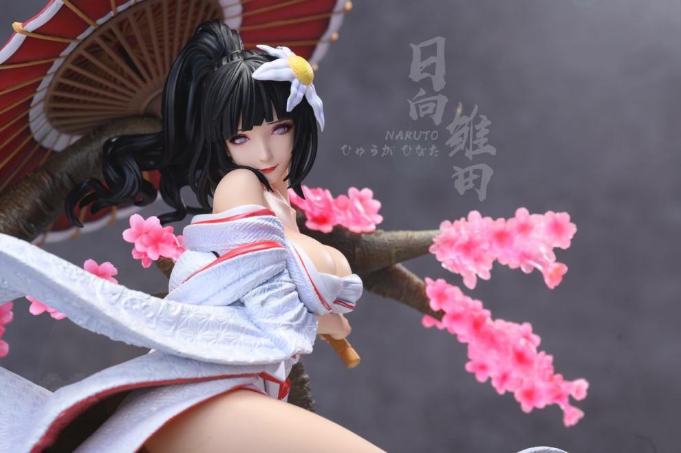 火影忍者樱花白无垢日向雏田婚纱花嫁礼物二次元手办模型摆件雕像 全