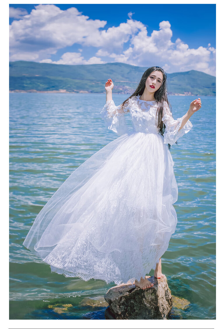 礼生日礼物女生裙子礼服超长裙到脚踝超仙婚纱裙学生公主裙成年礼女