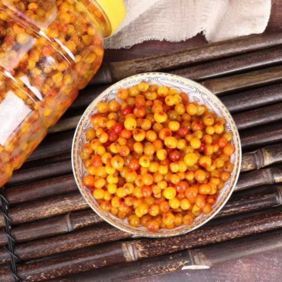 沙棘果21年新果吕梁沙棘果新鲜沙棘果沙棘果酵素专用果 买4斤 1斤