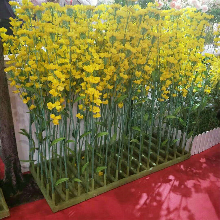 园艺仿真花束油菜花绢花假花人造花假花拍摄道具户外工程装饰花塑料花