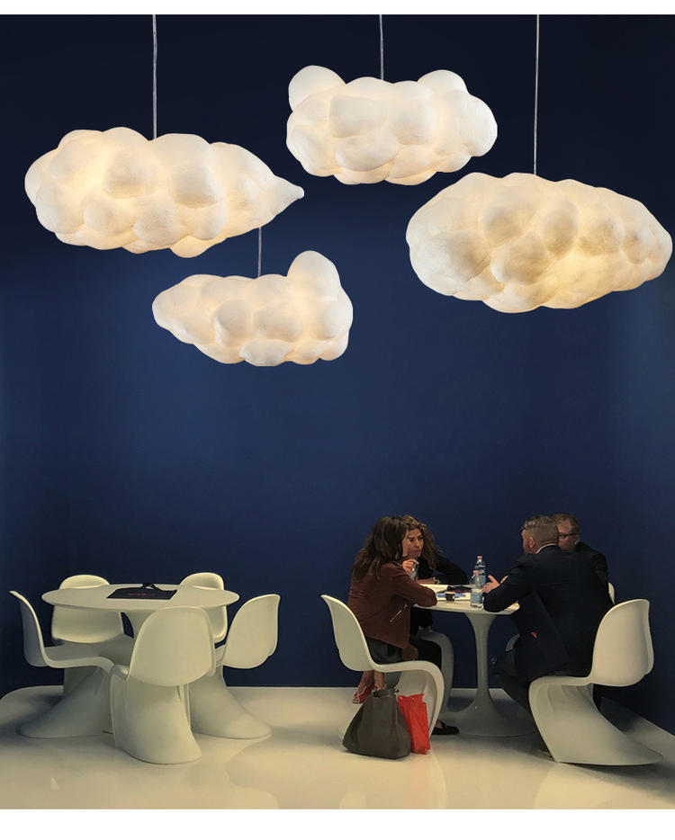 伦腾 云朵灯网红装饰吊灯幼儿园服装店奶茶店餐厅创意白云云彩灯具
