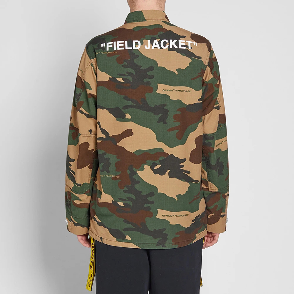 off white 中性款棉质迷彩个性夹克外套 omel003 e18026010奢侈品