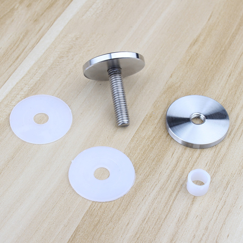 304不锈钢玻璃钉楼梯扶手配件玻璃装饰镜钉亚克力板固定螺丝直径30