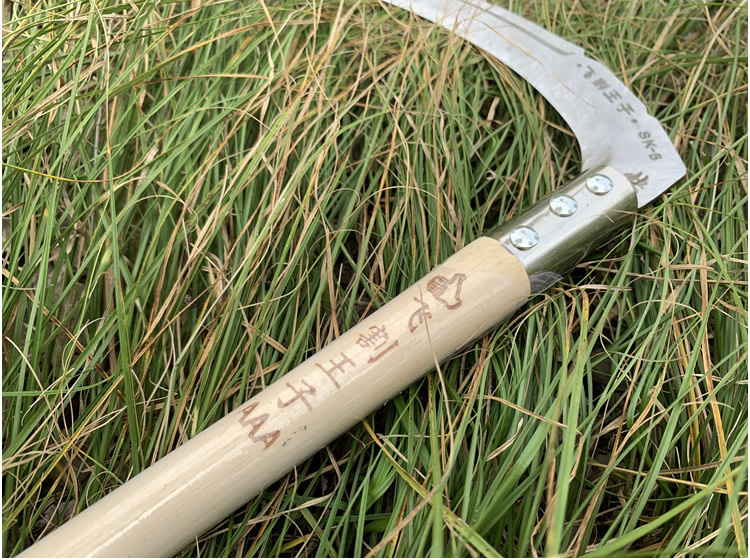 镰刀农用收割秸秆割草户外高粱玉米秸秆多功能锰钢镰刀长75锰飞割王子